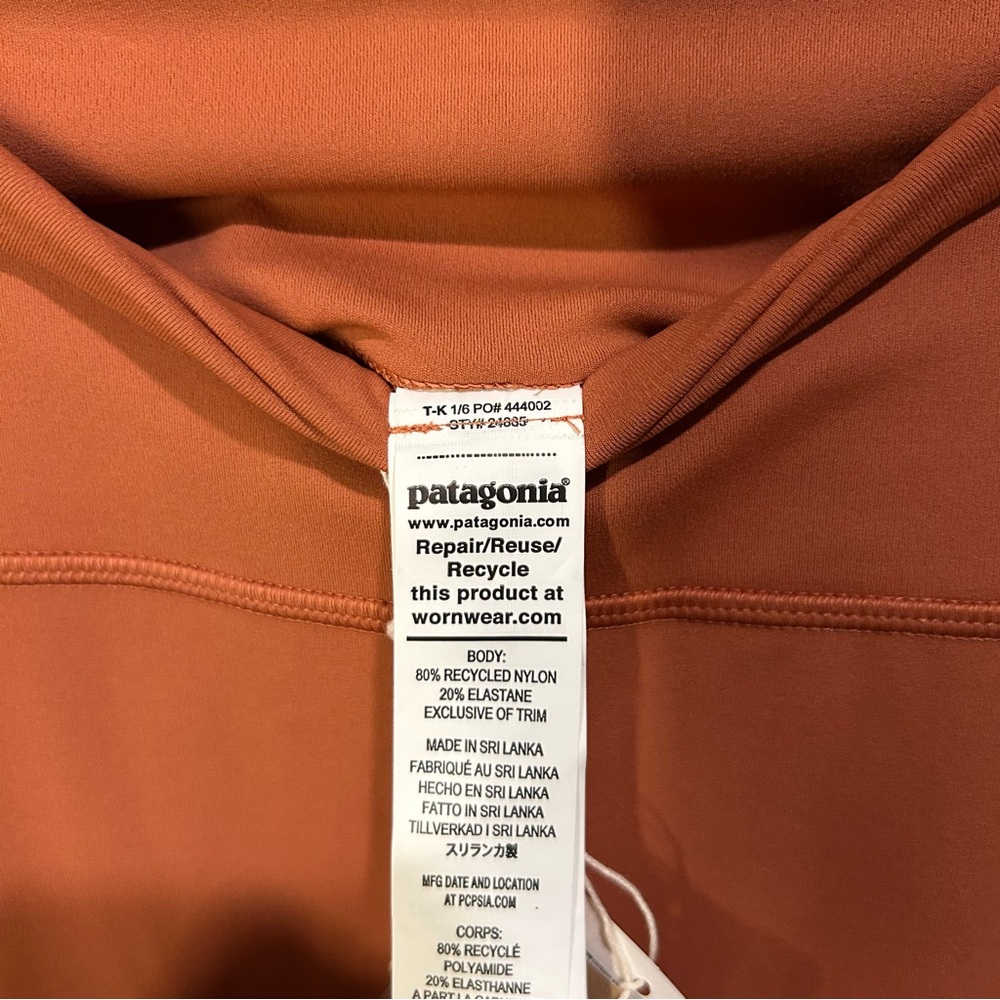 Patagonia W's Maipo 7/8 Stash Tights Burl Red Size Medium NWT - Picture 5 of 5